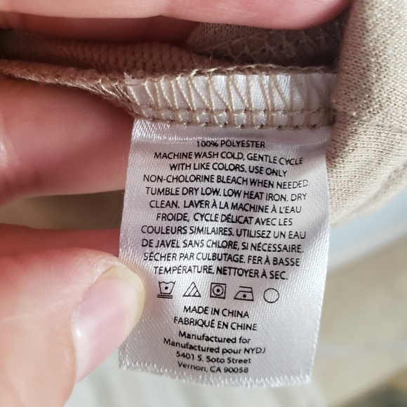 NYDJ Matching Lounge Set Tan Beige Size Large/Extra‎ Large - Picture 5 of 11